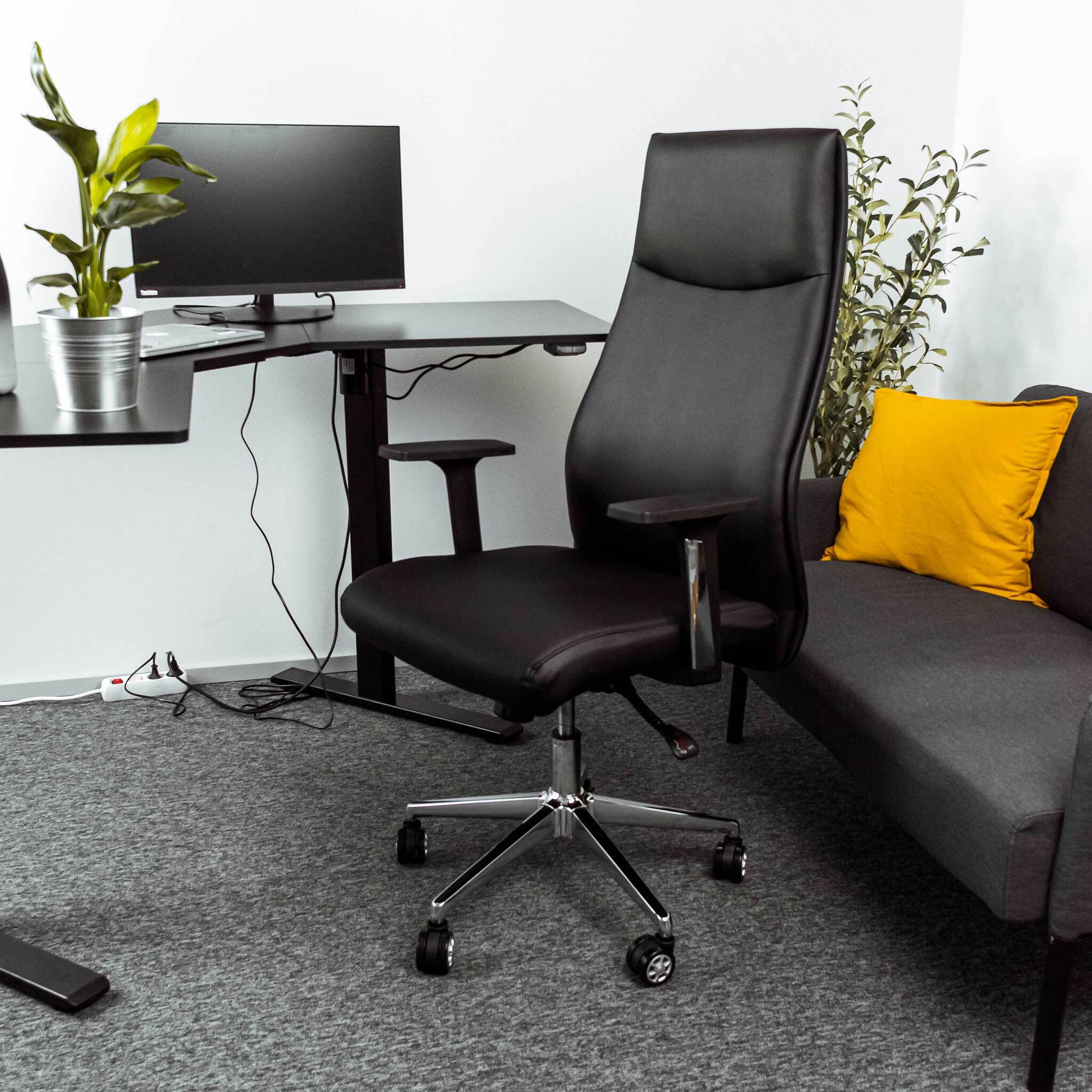 Lykke Bürostuhl Boss, Schwarz