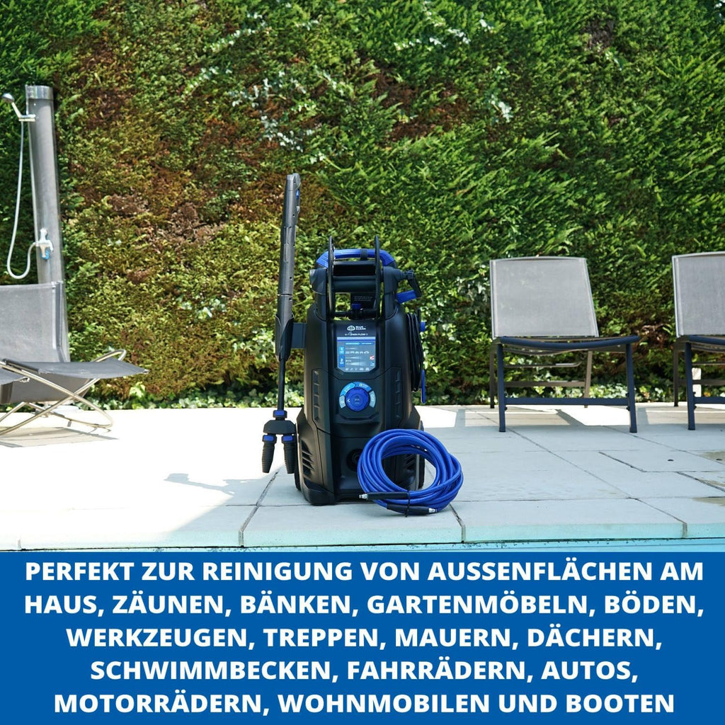 Idropulitrice AR Blue Clean e-1600P con Patio Cleaner e Spazzola Fissa (1600 W, 125 bar, 420 l/h)