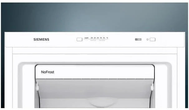 Siemens GS54NAWCV iQ500 Congelatore, 176 x 70 cm, 327 L, noFrost mai più sbrinamento, bigBox spazio per alimenti grandi, varioZone ripiani in vetro e cassetti flessibili, Bianco