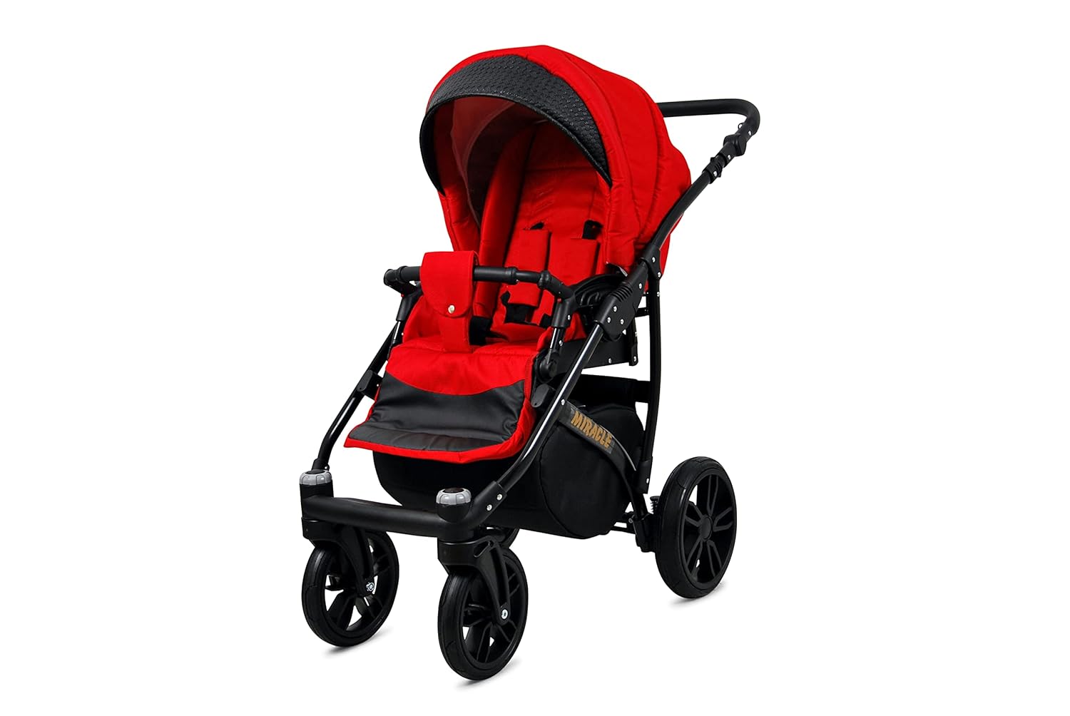 BabyLux® Bambimo Set Passeggino 3 in 1 - Optimal - incl. Navicella, Seduta Passeggino, Seggiolino Auto Ovetto - Seggiolino Auto - Set Passeggino - Passeggino Combinato con Borsa Fasciatoio, Parapioggia ecc.