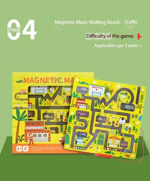Traffic Maze Game - Magnetisches Abenteuer - Magnetisches Labyrinth
