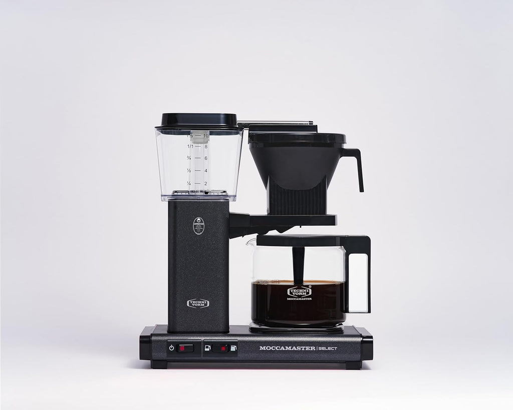 Moccamaster KBG Select, Kaffeemaschine, Retro Kaffeemaschine, Filterkaffee, Off-White, 1.25L