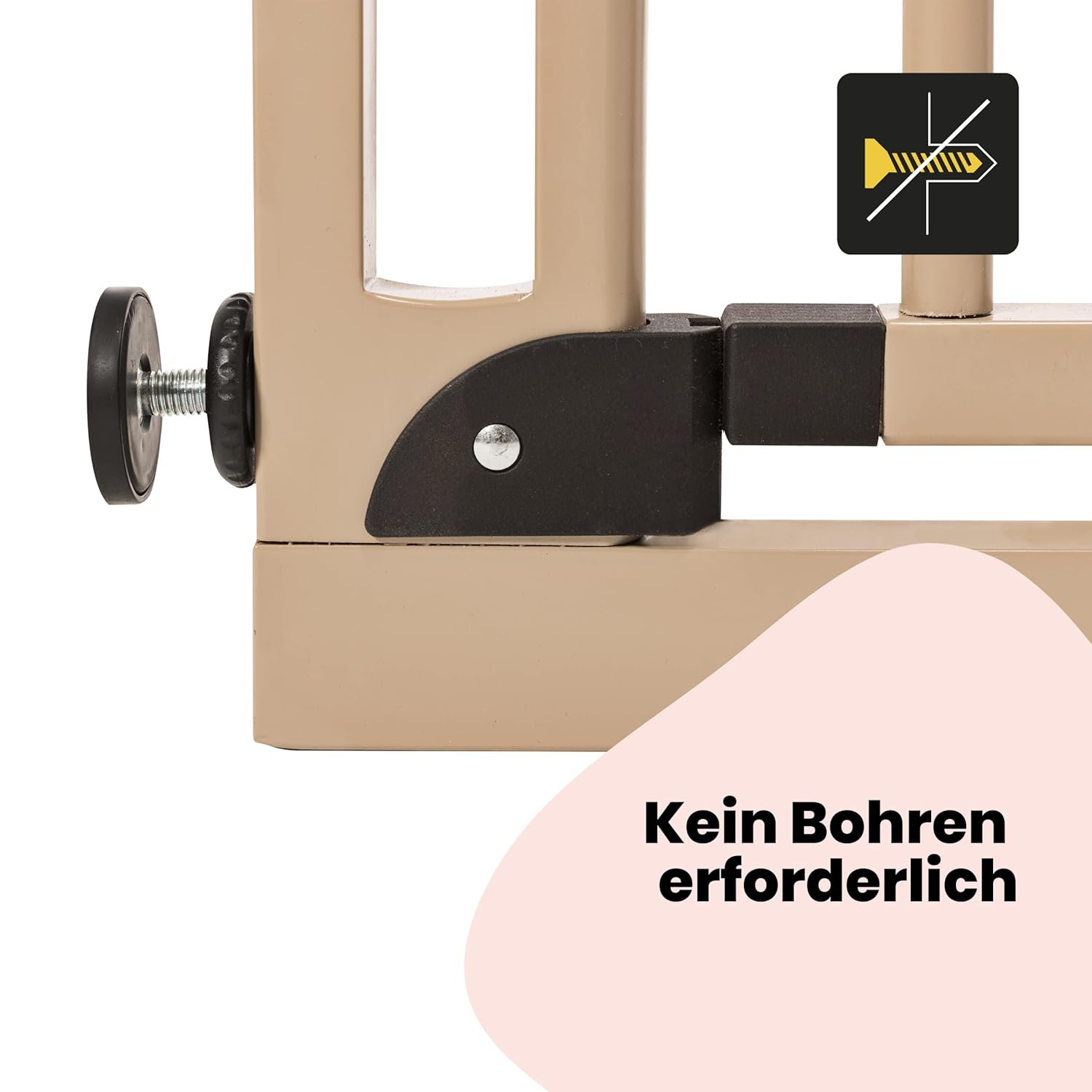 Safety 1st Easy Close Extra Tall, extra hohes (91 cm) Sicherheitsgitter aus Metall, druckfest, ideal für Kinder und Haustiere, mit einer Breite, die sich von 73 auf 80 cm ausdehnen lsst, wei