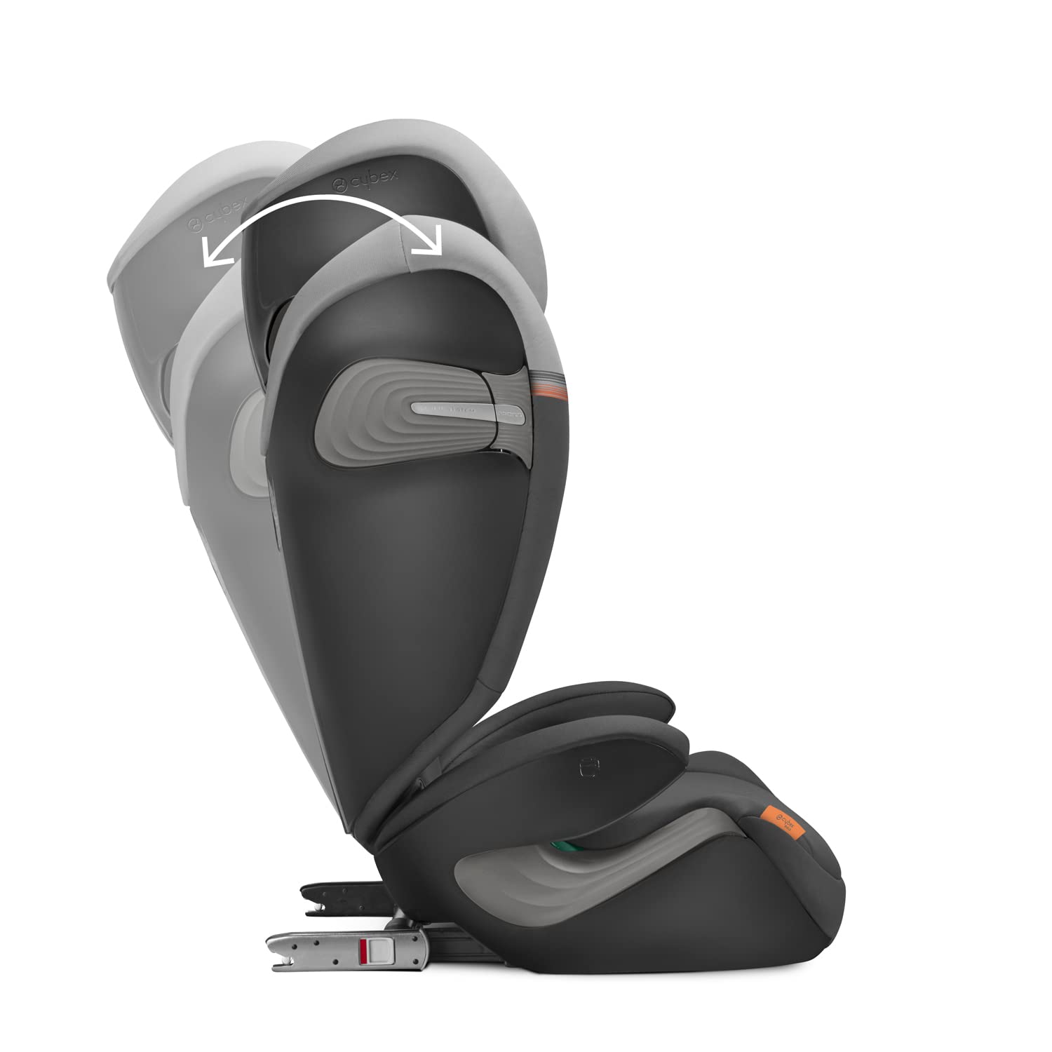 CYBEX Gold Seggiolino auto Solution S2 i-Fix, Per auto con e senza ISOFIX, 100-150 cm, Da 3 a 12 anni circa (15-50 kg), Lava Grey