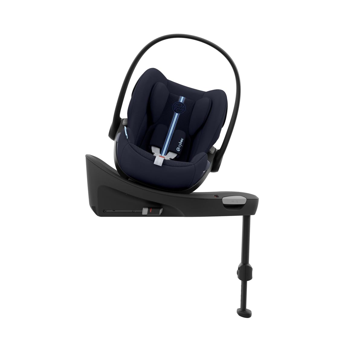 CYBEX Gold Seggiolino auto Cloud G i-Size Comfort, con riduttore per neonato, dalla nascita a circa 24 mesi, per bambini da 40 cm a 87 cm, max. 13 kg, Moon Black