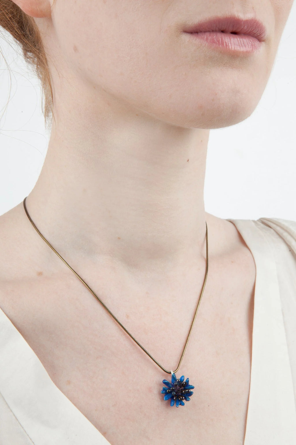 Fiordaliso Blu - Collana con pendente