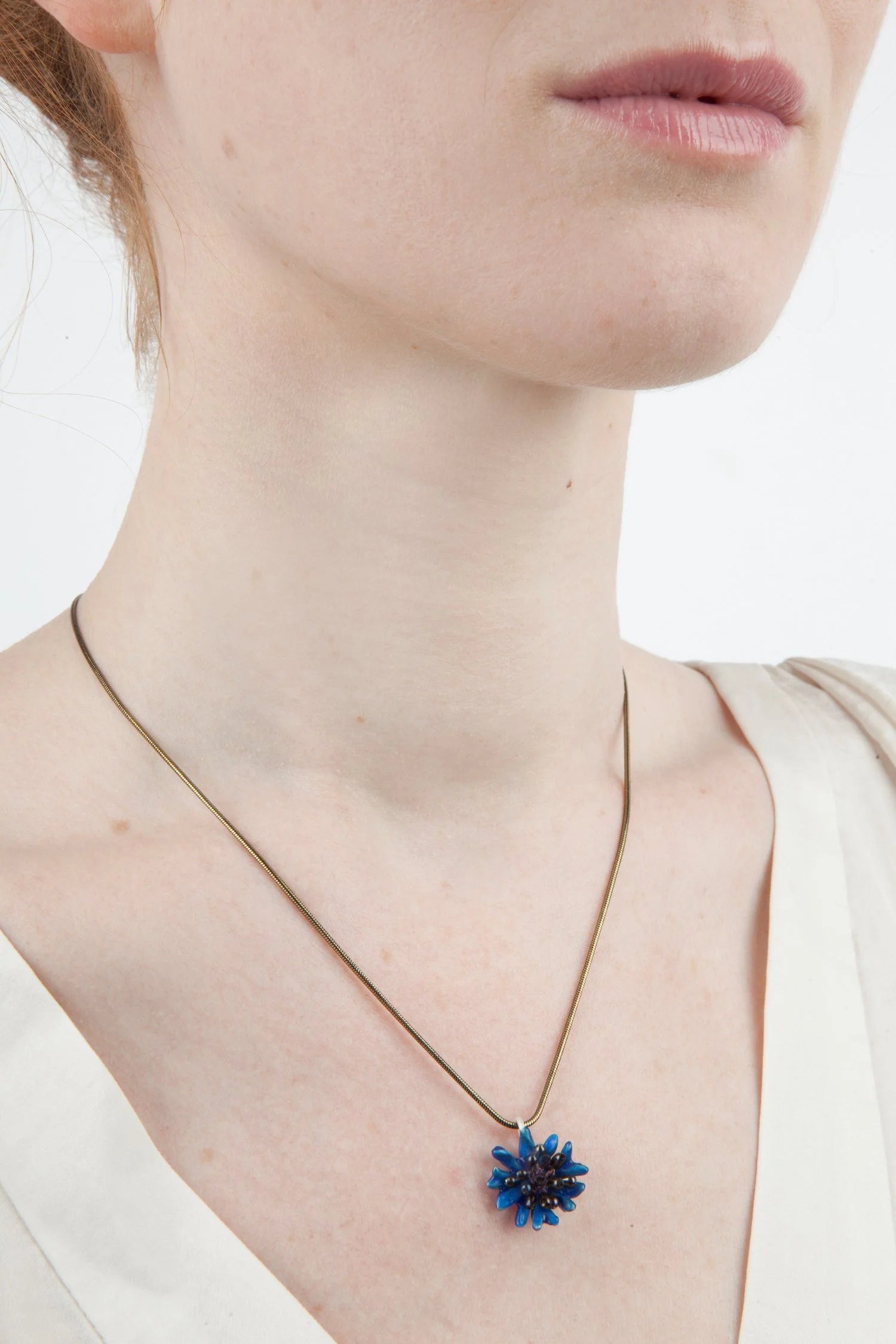 Fiordaliso Blu - Collana con pendente