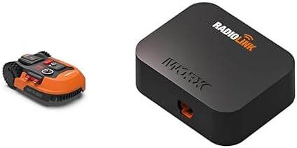 WORX Landroid M WR141E Robot tosaerba/Rasaerba a batteria per piccoli giardini fino a 500 mq/Rasaerba semovente per un taglio netto, Multicolore
