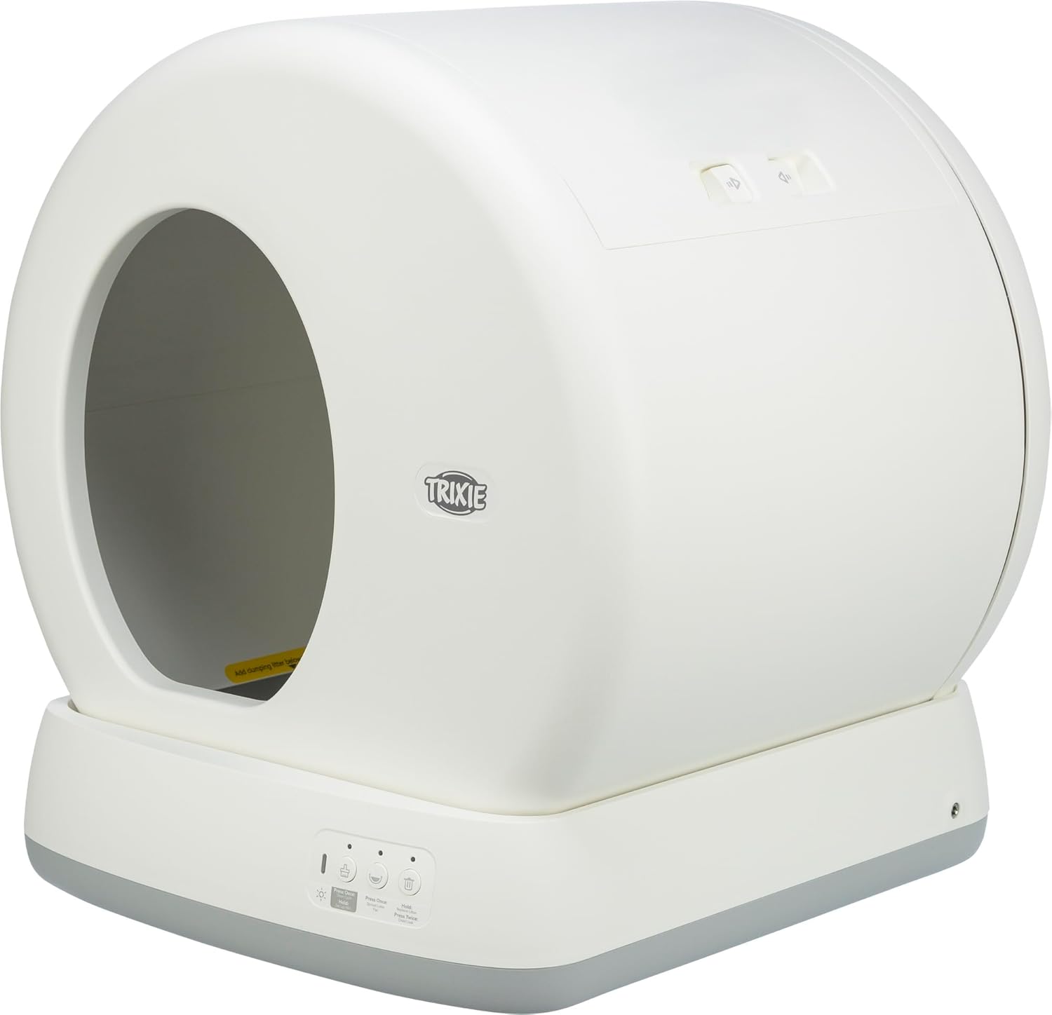 TRIXIE Lettiera autopulente per gatti 53 x 55,5 x 52 cm – per una pulizia duratura – pratica lettiera elettrica per gatti a partire da 1,5 kg / 4 mesi – silenziosa e sicura - 40040
