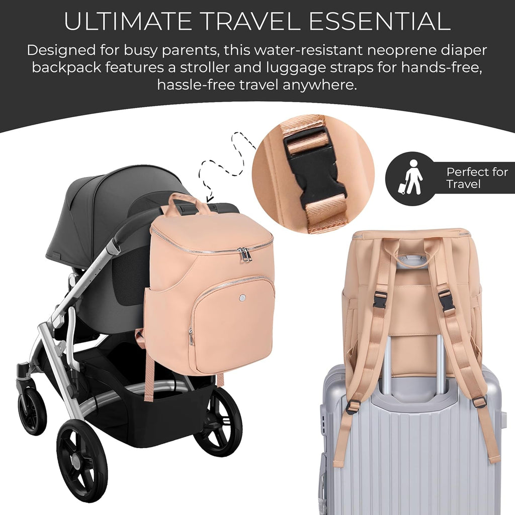 A + S Luxxe Baby Designer-Wickeltasche Rucksack für Mama und Papa
