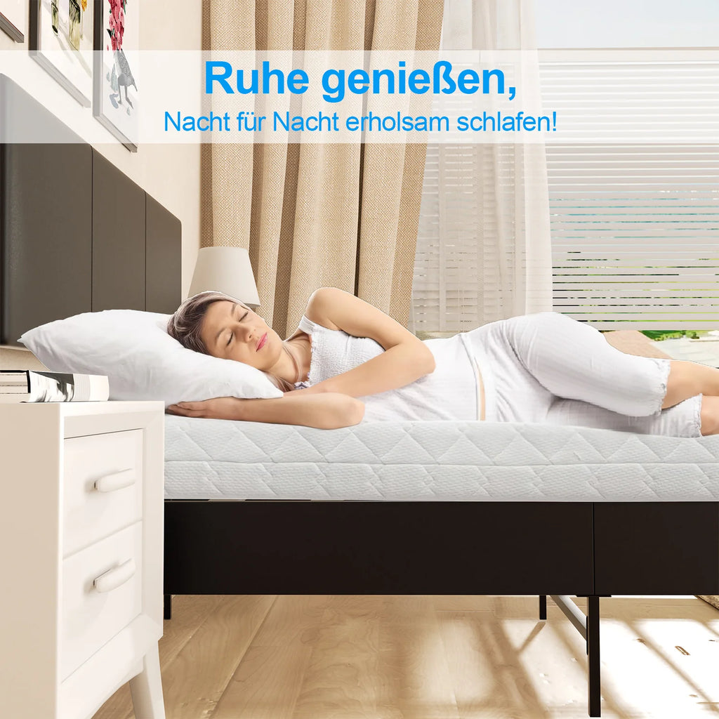 Sonnewelt Letto Imbottito con Testiera in Pelle