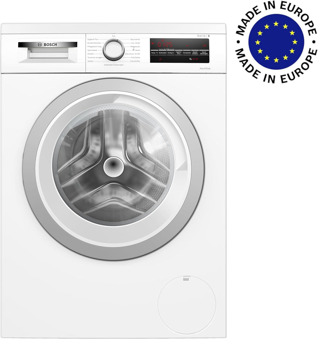 BOSCH WAN28127 Lavatrice Serie 4, a carica frontale, capacità 8 kg, 1400 giri/min, Iron Assist, Active Water Plus, EcoSilence Drive, Speed Perfect, bianco, 60 cm