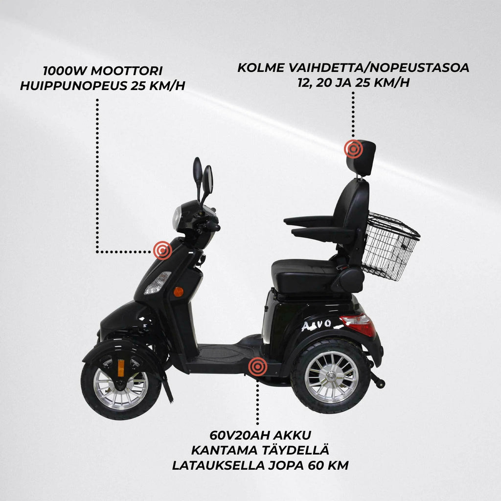 Arvo Seniorenmobil P400 Nero