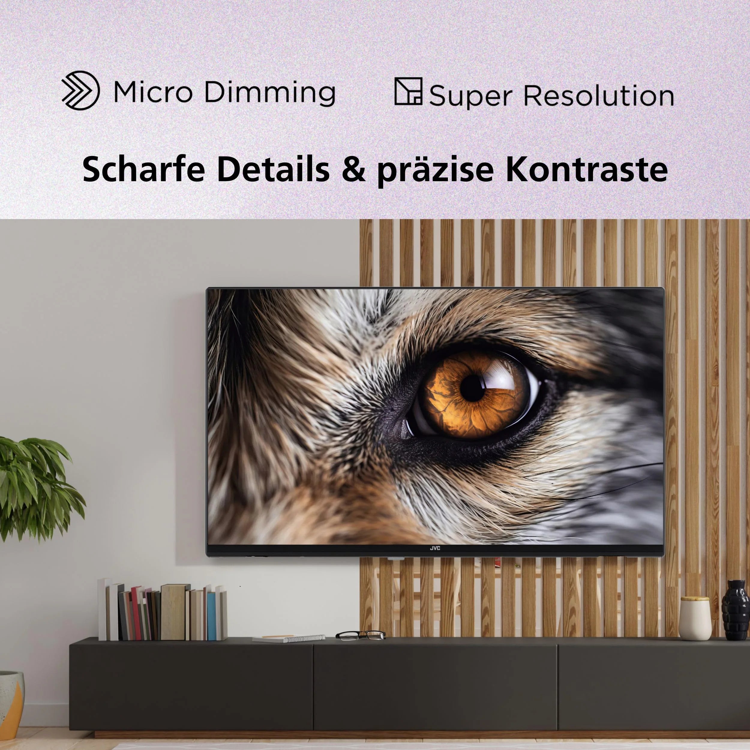 Televisore JVC Smart TV VIDAA Full HD HDR da 40 pollici con diagonale schermo da 100 cm e Triplo Tuner Integrato, LED TV LT-40VDF2555 (2026)