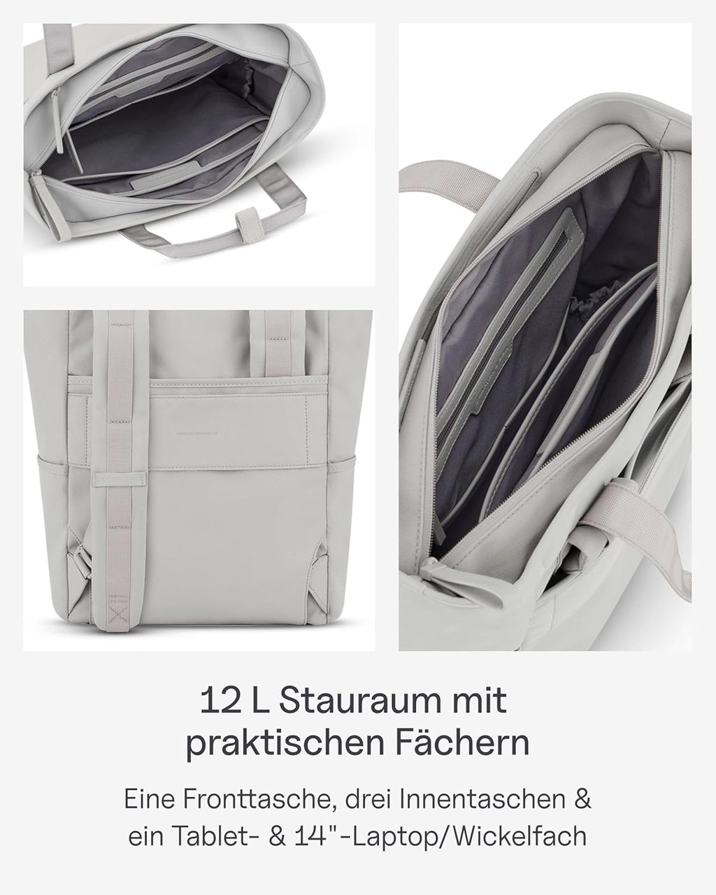 Kapten & Son Rucksack Lindby Diaper Set 12 L | 2in1 Wickelrucksack & Wickeltasche mit Kinderwagen- und Kofferbefestigung | inklusive Kulturtasche, Wickelunterlage & isolierter Flaschenhalter
