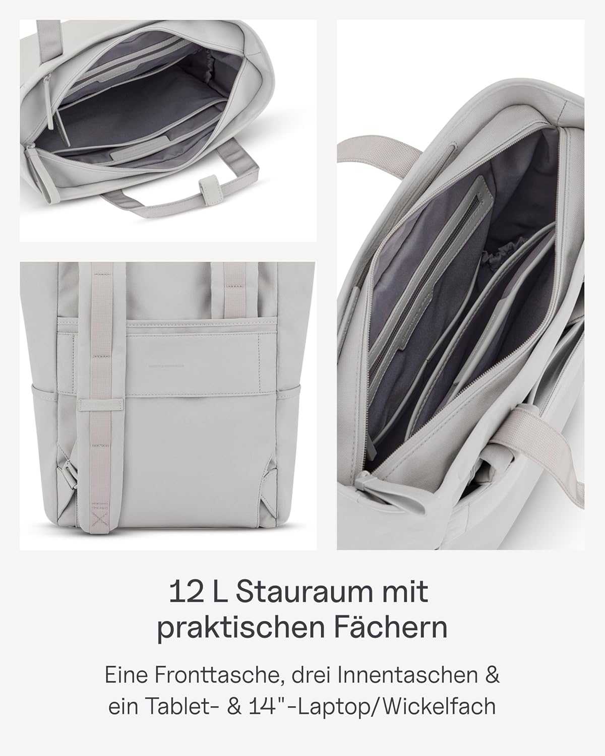 Kapten & Son Rucksack Lindby Diaper Set 12 L | 2in1 Wickelrucksack & Wickeltasche mit Kinderwagen- und Kofferbefestigung | inklusive Kulturtasche, Wickelunterlage & isolierter Flaschenhalter