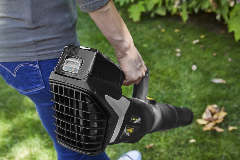 Soffiatore a batteria Alpina ABL 20 Li Kit, per un giardino curato, batteria da 20 V (4 Ah), 280 W, tubo rimovibile salvaspazio, include batteria e caricabatterie.