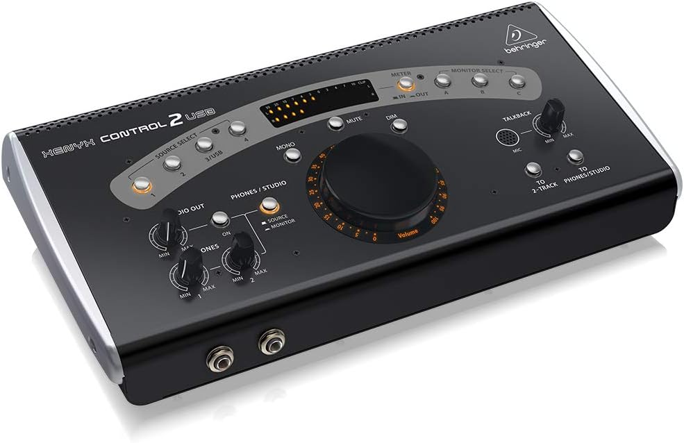 Behringer XENYX 1204USB Mixer premium a 12 ingressi 2/2-Bus con preamplificatori microfonici XENYX e compressori, EQ "britannico" e interfaccia USB/Audio