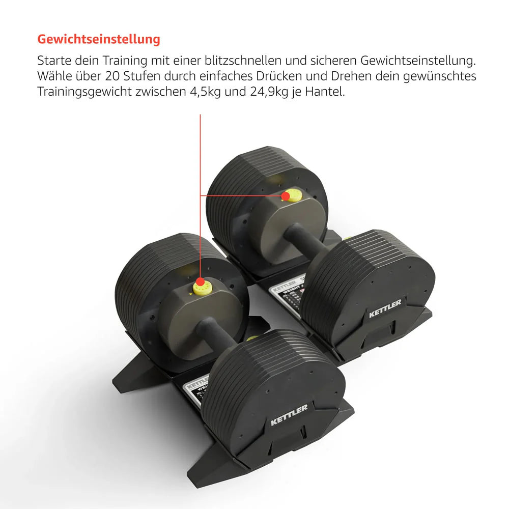 Kettler Vario Dumbbell Select 55 - Einzeln oder Set