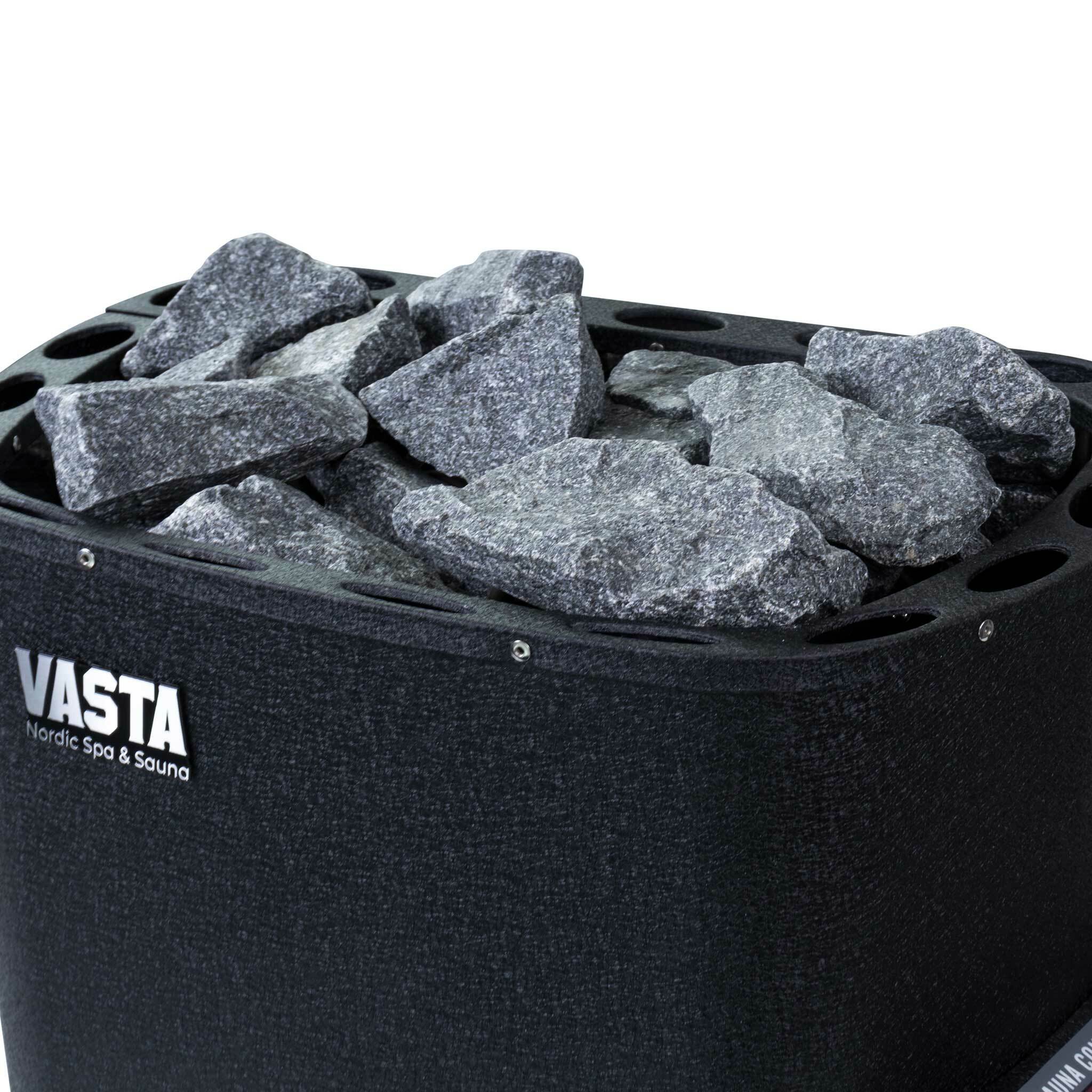 Vasta Stufa elettrica per sauna Blaze 6kw, controllo fisso, nero