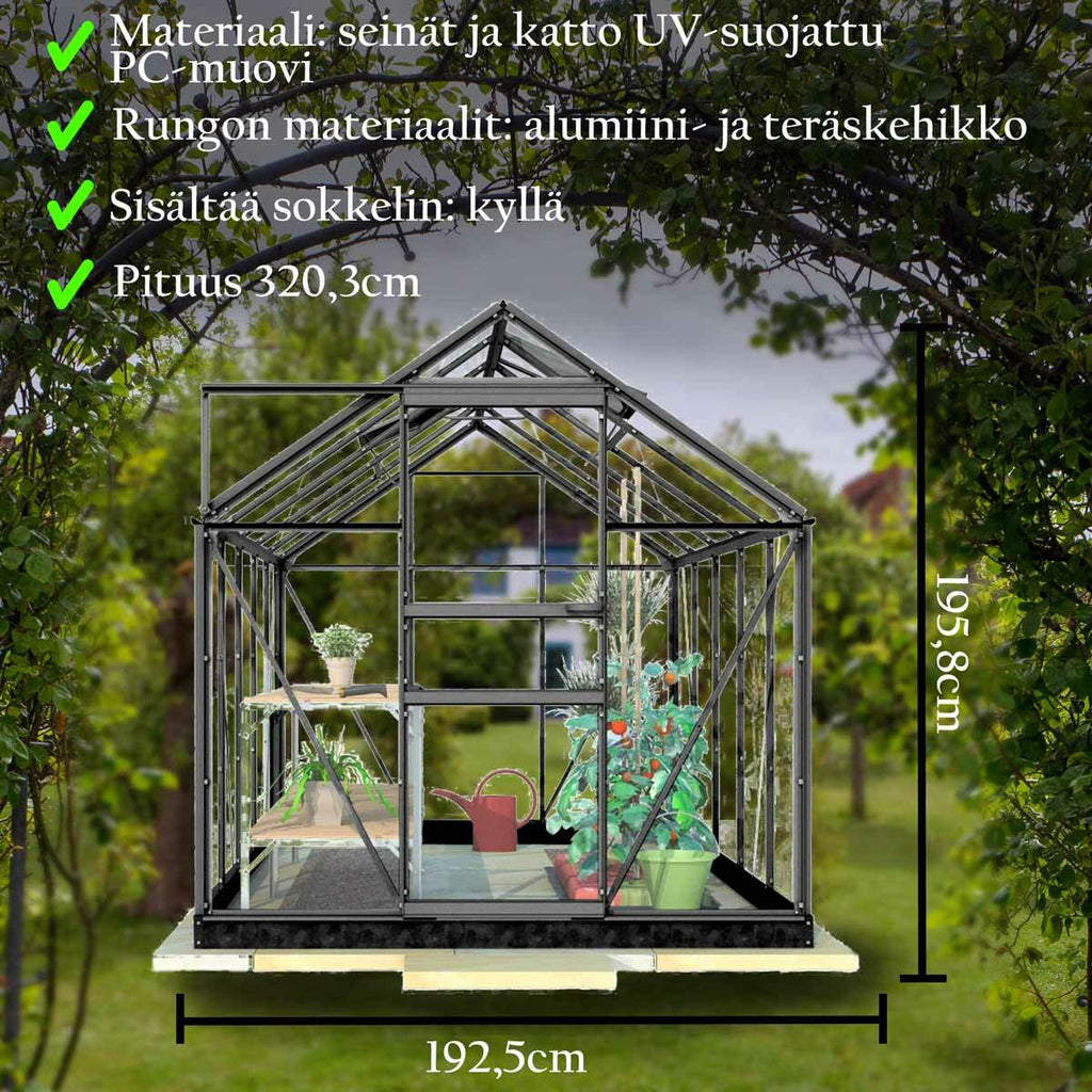 Serra Lykke PC 6,2m2, nera