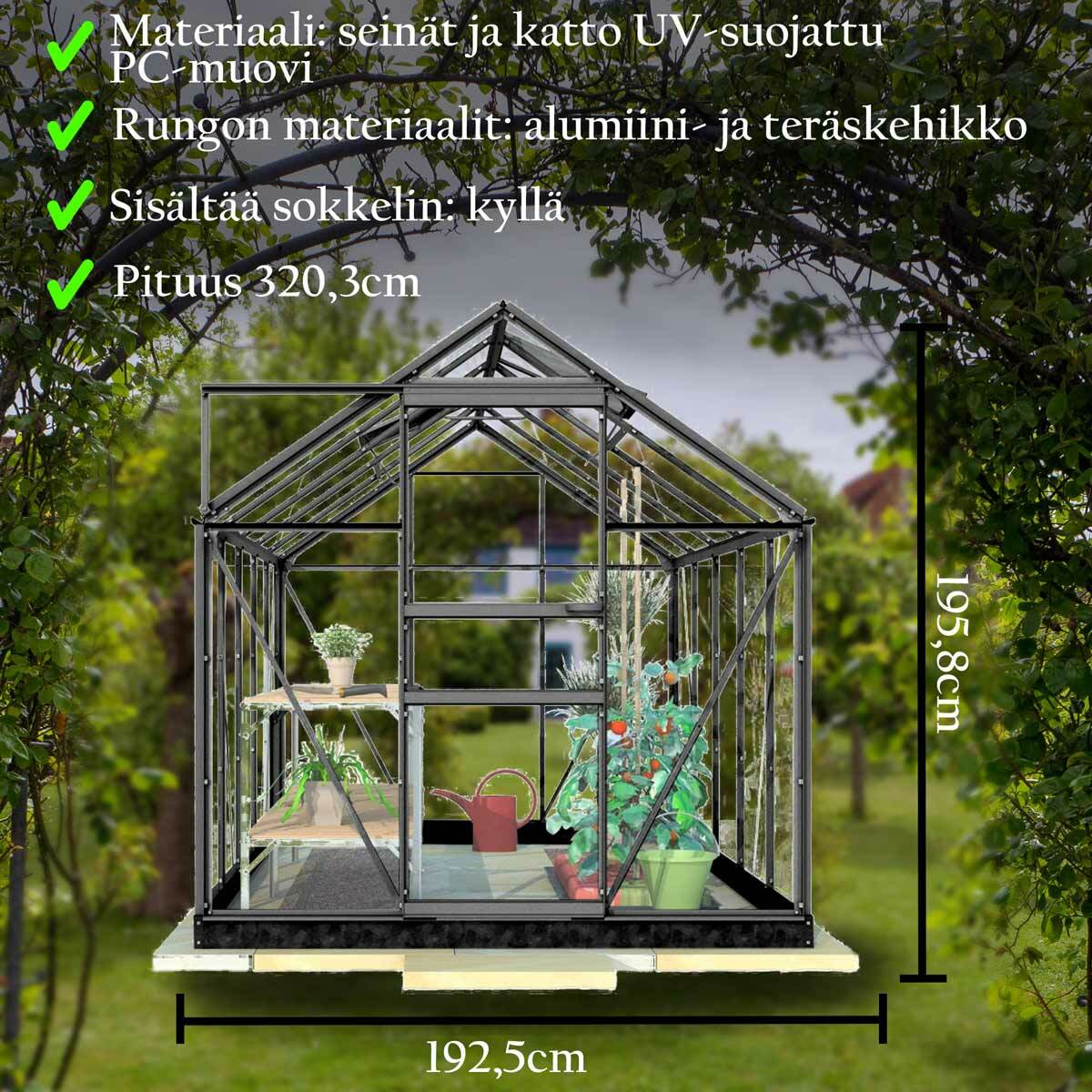 Serra Lykke PC 6,2m2, nera