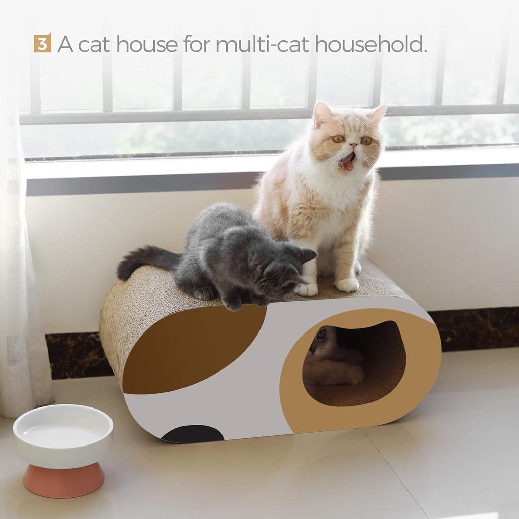 ComSaf Kratzbrett für Katzen, Kratztonne aus Wellpappe, Recycelbar Kratzbretter Katze, Kratzschutz für Sofa, Tür, Mbel, Kratzpappe für Katzen 58 x 25 x 25cm