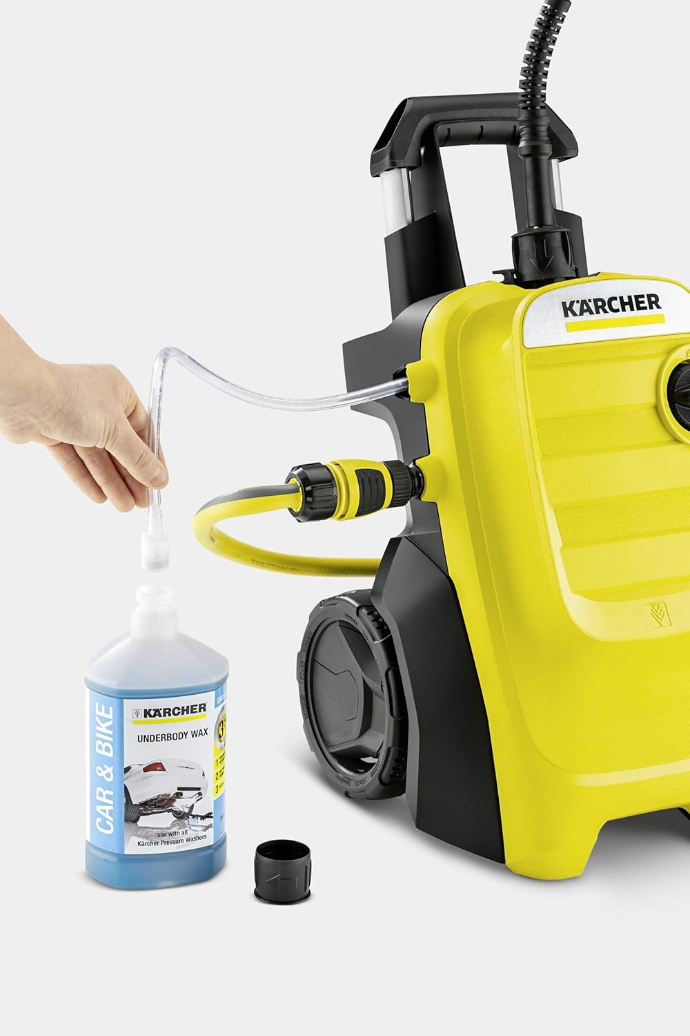 Krcher Hochdruckreiniger K 4 Classic, Druck: max. 130 bar, Frdermenge: 420 l/h, Flchenleistung: 30 m/h, Wasserfilter, Gewicht: 4,6 kg, Hochdruckschlauch und -pistole, Dreckfrser, Strahlrohr