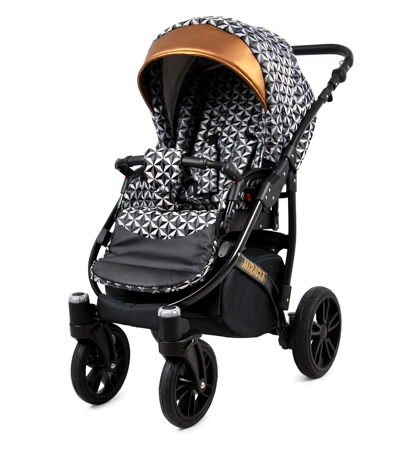 BabyLux® Bambimo Set Passeggino 3 in 1 - Optimal - incl. Navicella, Seduta Passeggino, Seggiolino Auto Ovetto - Seggiolino Auto - Set Passeggino - Passeggino Combinato con Borsa Fasciatoio, Parapioggia ecc.