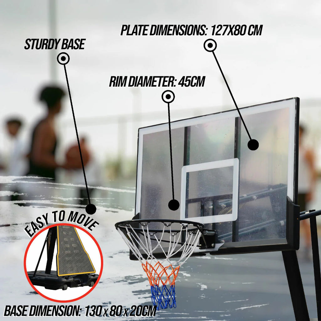 Canestro da basket ProSport 2,45-3,05 m