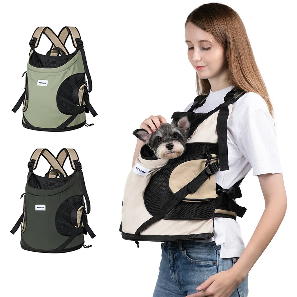 Borsa traspirante per cuccioli e gattini - Marsupio trasportino per animali domestici con tracolla