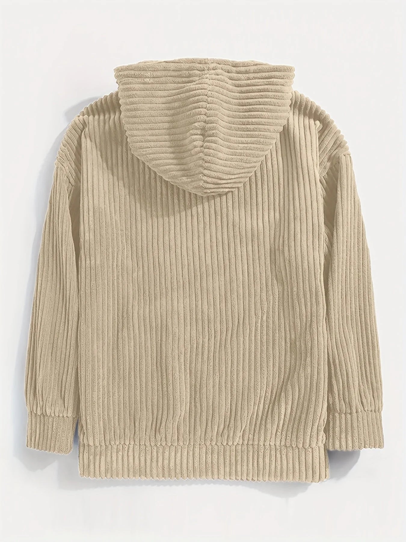 PULLOVER MIT KAPUZE AUS CORD