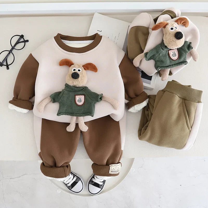 Mini Fashion - Warm & weich - Herbst-Jogginganzug für Kinder