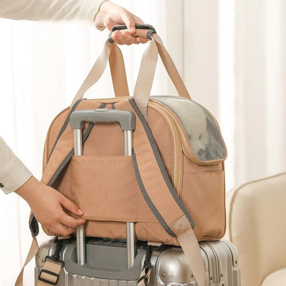 Erweiterbarer Haustier-Rucksack für Komfort und Stil
