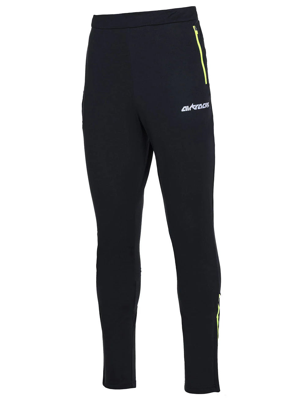 Pantaloni lunghi da corsa invernali termici da uomo Pro Team nero-neon (set)