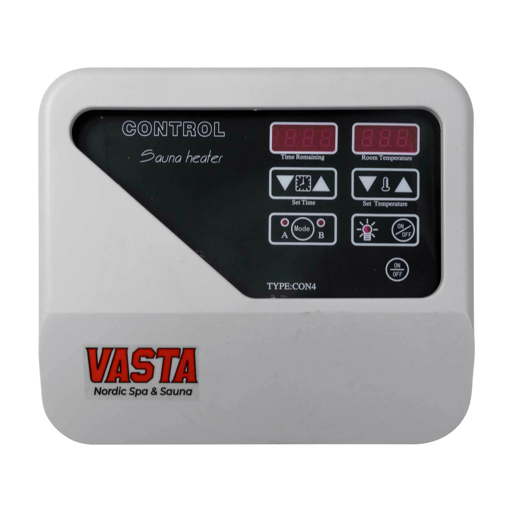 Vasta Stufa Elettrica per Sauna Blaze 8kw, controllo separato, 7-12m3, nero