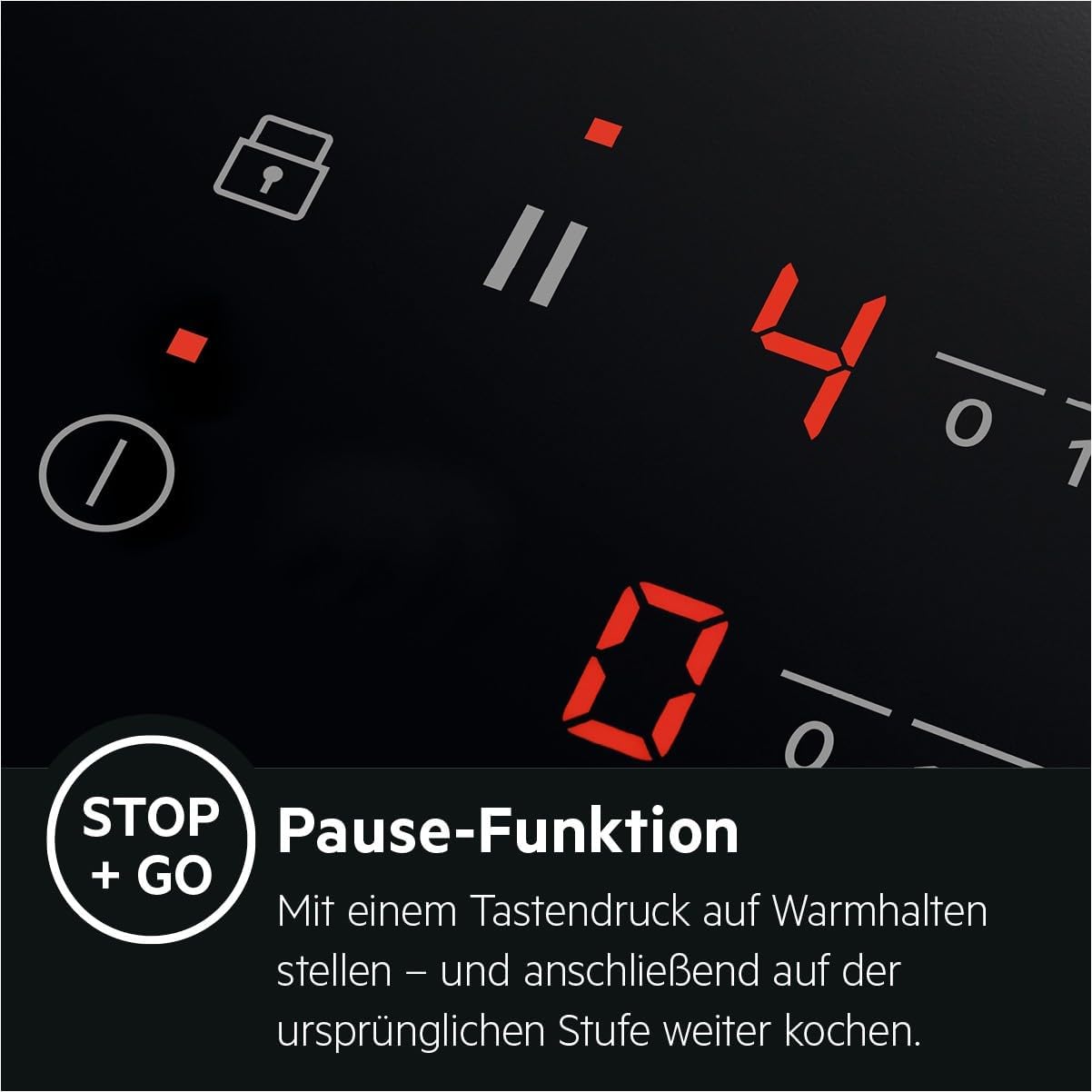 AEG Induktionskochfeld autark 60cm – 4 Flex-Kochzonen mit Powerfunktion für schnelleres Kochen – 14 Stufen – SuperFlat Rahmen – Timer – Touch-Bedienung – kompatibel mit Haubenautomatik – TO64IA0AXB