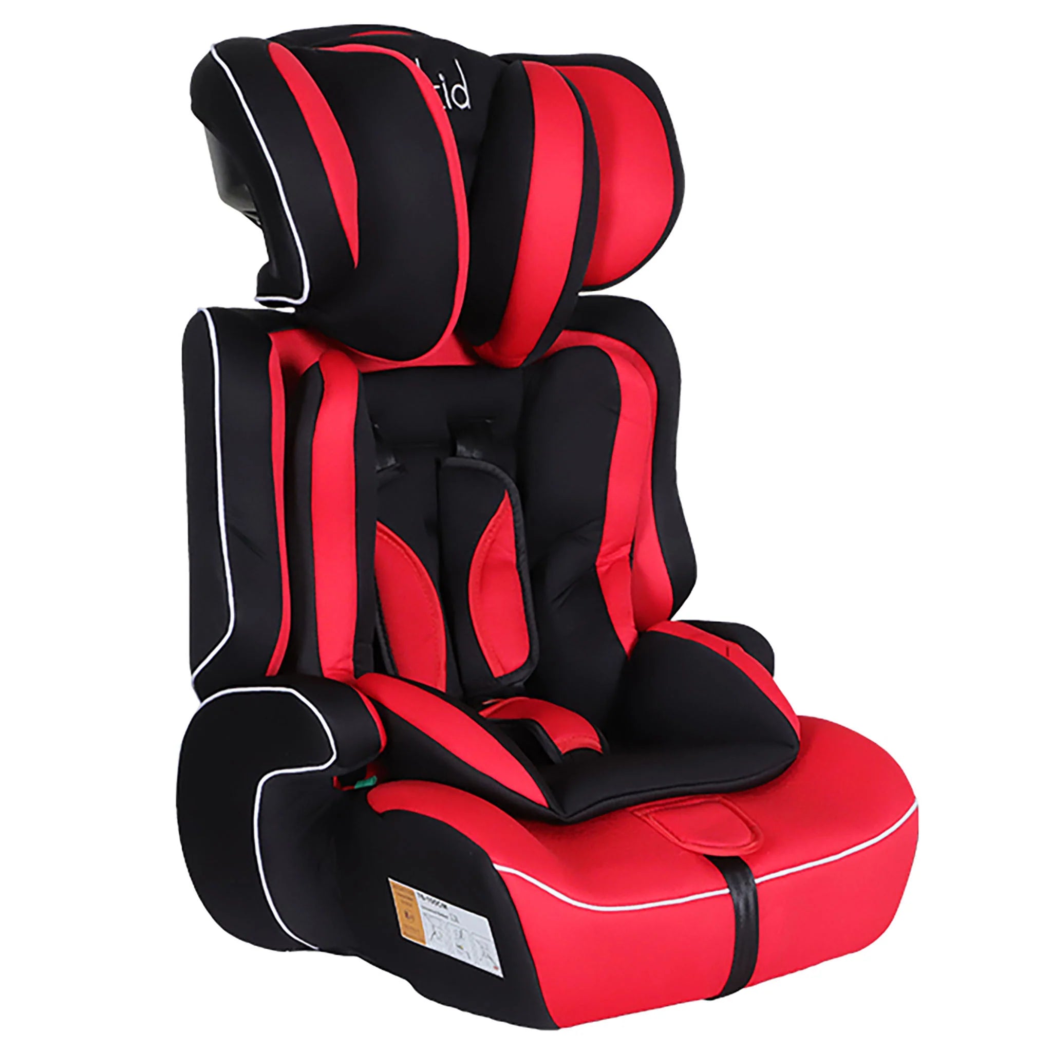 Kikid Kindersitz Basic 76-150cm R129, schwarz rot