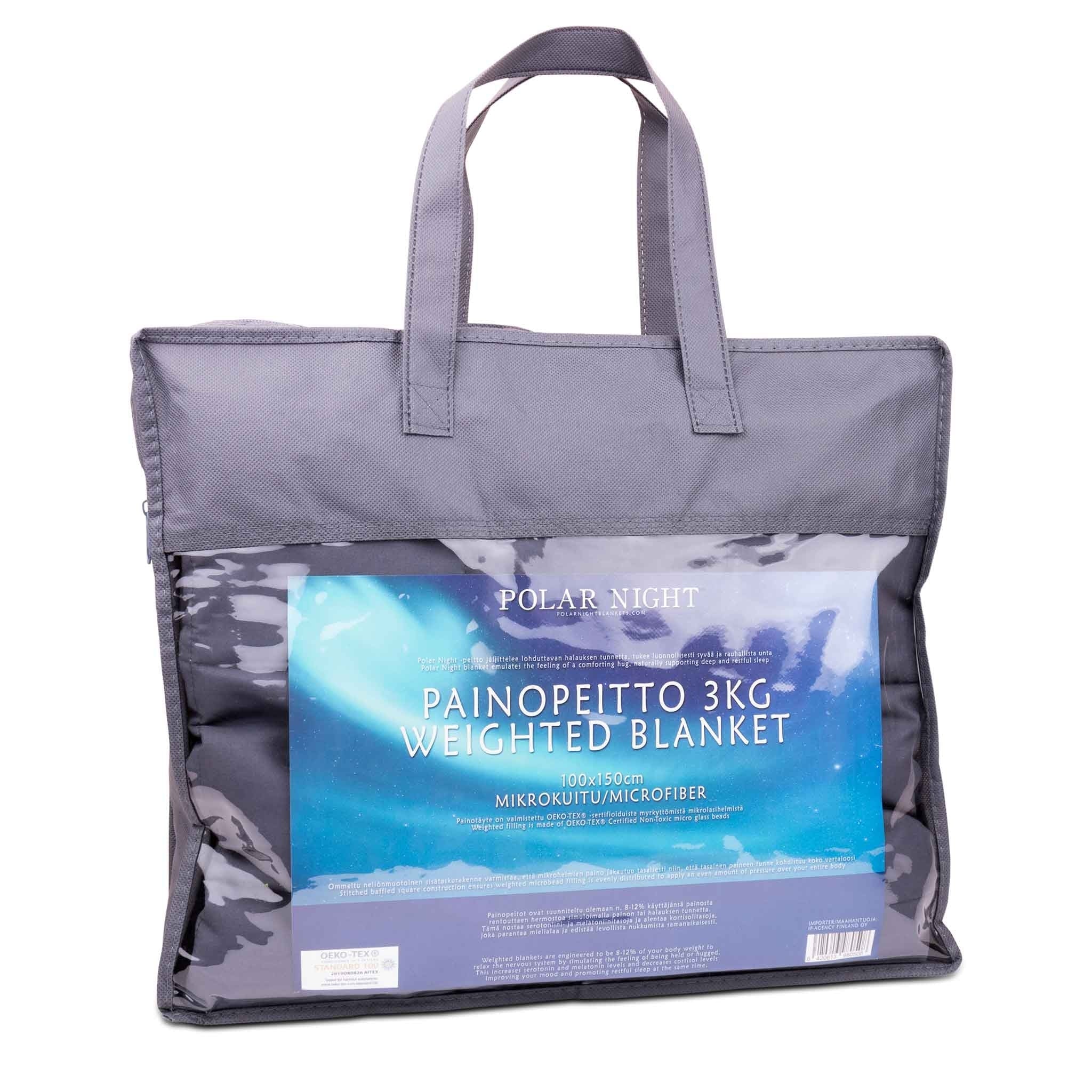 Polar Night Coperta ponderata per bambini 3-5KG, 100x150cm, microfibra