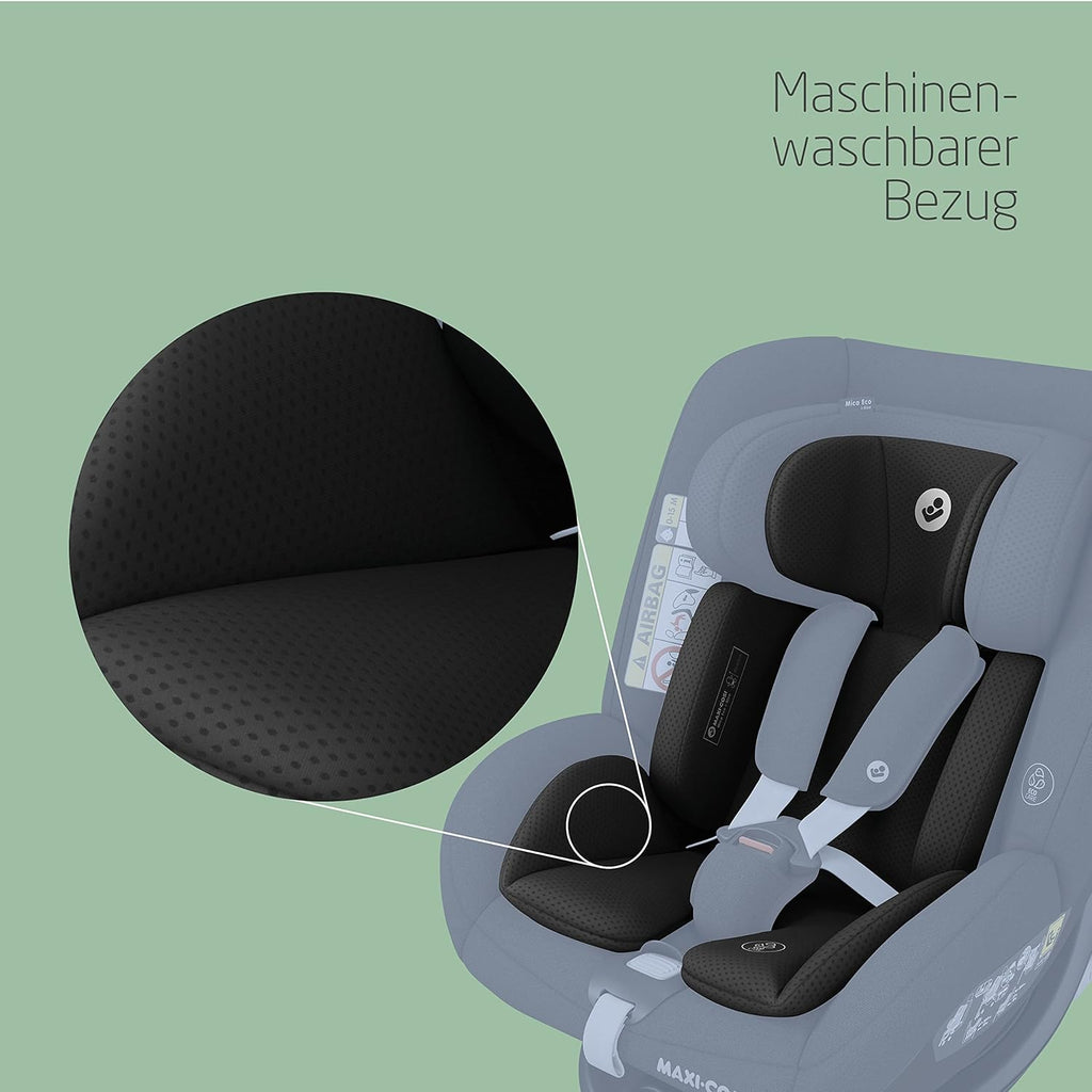 Maxi-Cosi Mica 360 S, Autositz 360 Grad drehbar, 3 Monate– 4 Jahre (61–105 cm), i-Size Baby Autositz, FlexiSpin Drehung, 5 Liegepositionen, G-CELL Schutz, Easy-in Gurthaken, Tonal Graphite
