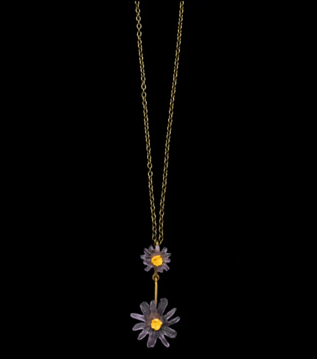 Aster - Collana con 2 Fiori