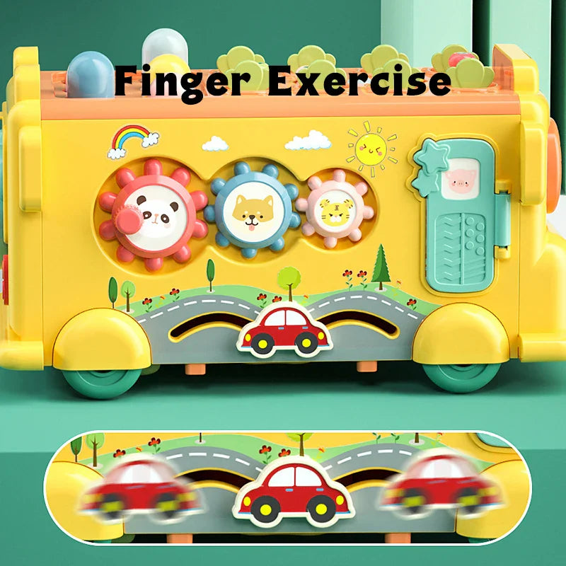 Giocattolo autobus a forma di cartone animato - Autobus pieno di fantasia - Auto giocattolo multifunzione