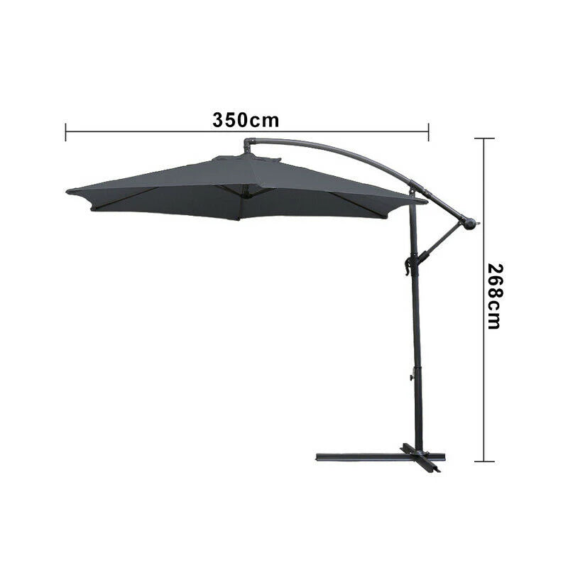 Sonnewelt Ampelschirm 3.5m 3m Garten