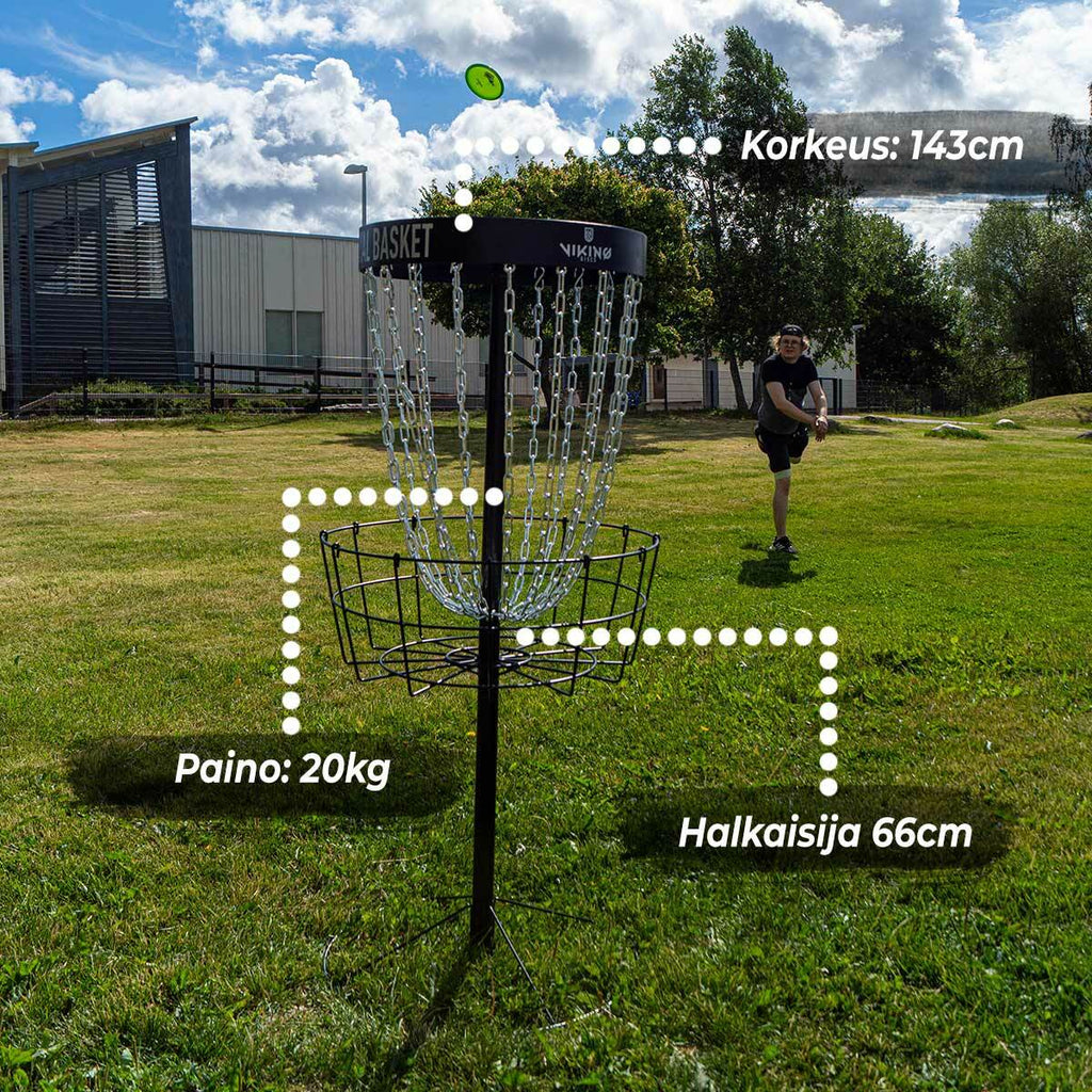 Viking Discs Royal Basket Discgolf Korb, Black Edition
