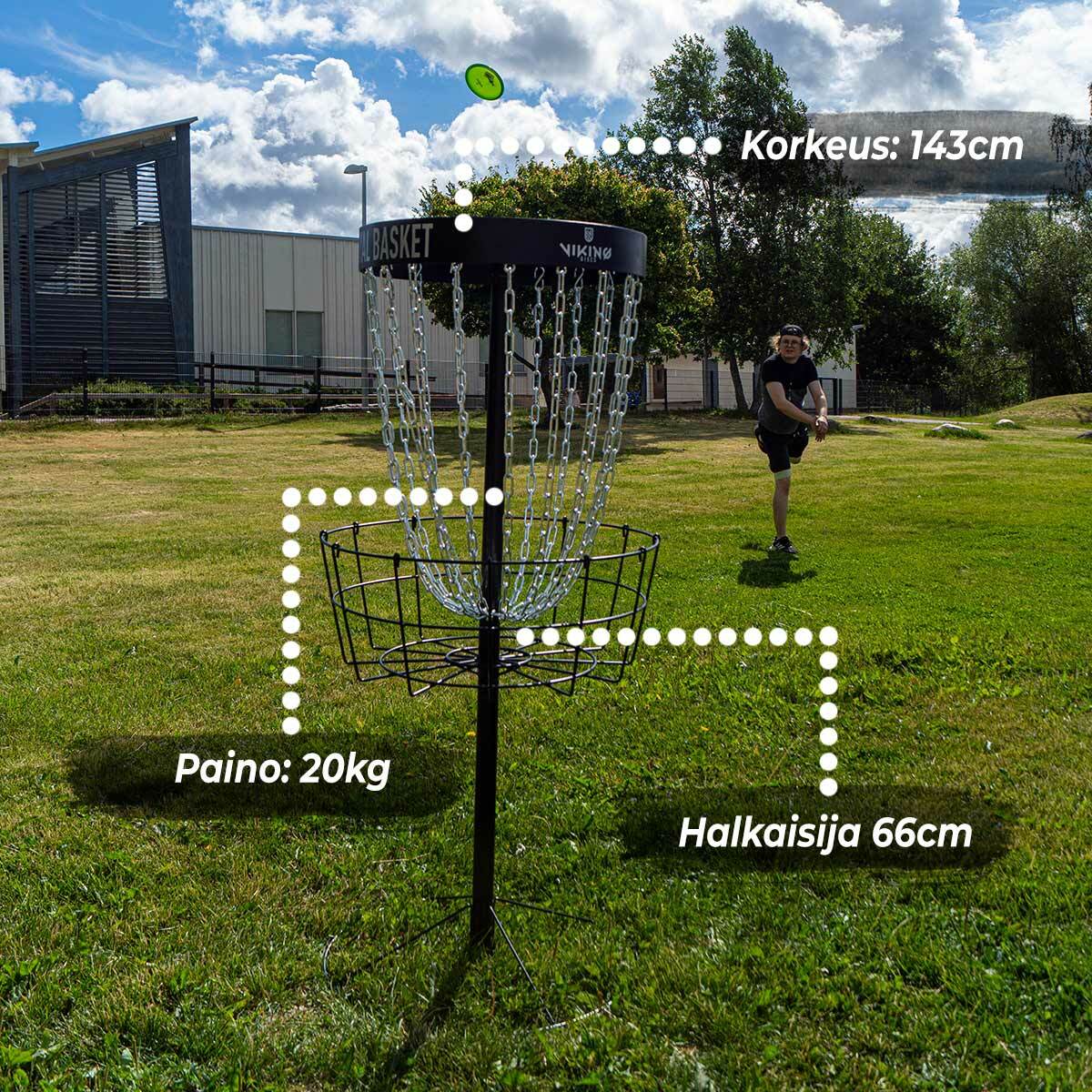 Viking Discs Royal Basket Discgolf Korb, Black Edition