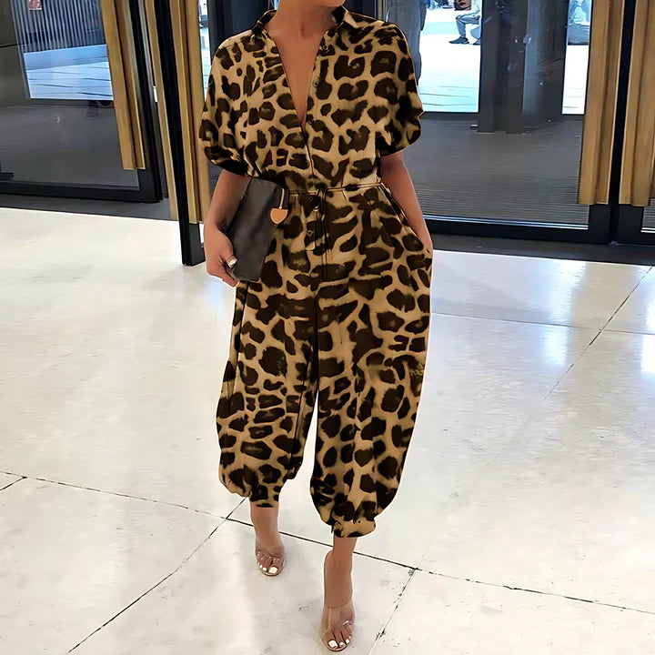 Beyla - Jumpsuit in einfarbig und mit Leopardenmuster