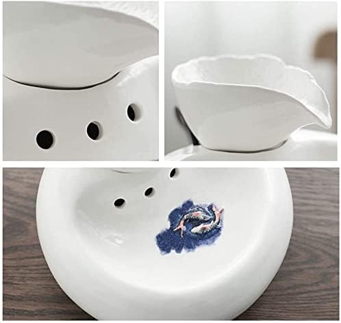 ALEjon Fontana d'Acqua Potabile in Ceramica Portatile per Gatti – Distributore Automatico di Acqua Circolante per Animali Domestici per Gatti e Cani – Fontana per Bere Sana e Igienica con Pompa Silenziosa