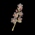 Spilla a fiore di pesco
