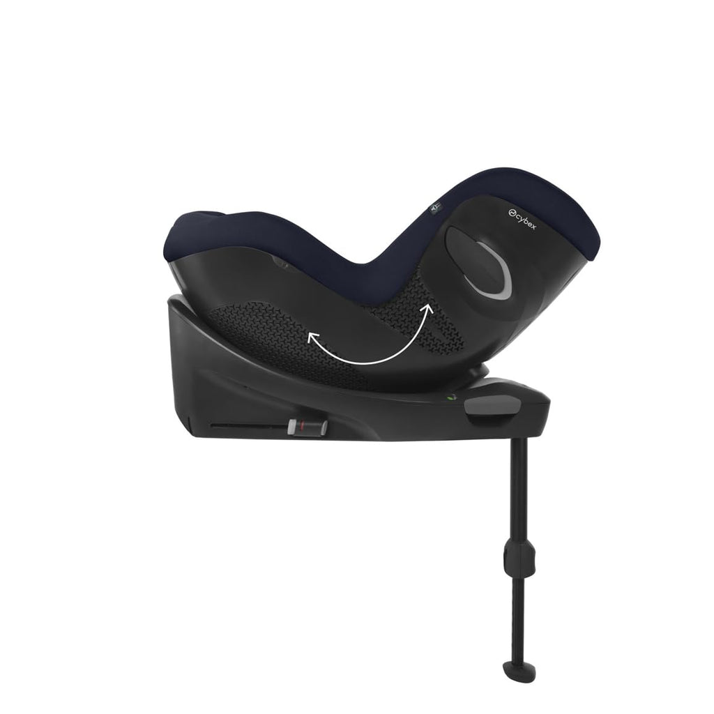 Seggiolino auto CYBEX Gold Sirona Gi i-Size Plus con base, Da 3 mesi a 4 anni circa (Dalla nascita con inserto per neonati), Max. 20 kg, 61-105 cm (Da 40 cm con inserto per neonati), Stormy Blue