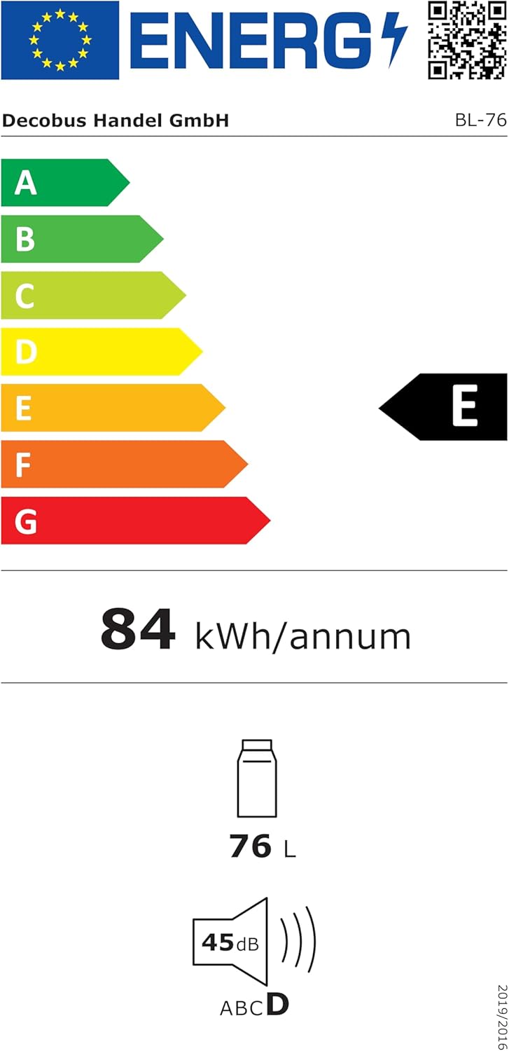 Merax Frigorifero con Congelatore, Frigorifero Combinato, Piccolo Frigorifero con 51L e Congelatore 21L, Silenzioso, LED, Ripiani in Vetro, Cassetto Verdura, Balconcini, per Cucina, Soggiorno, Ufficio, Nero